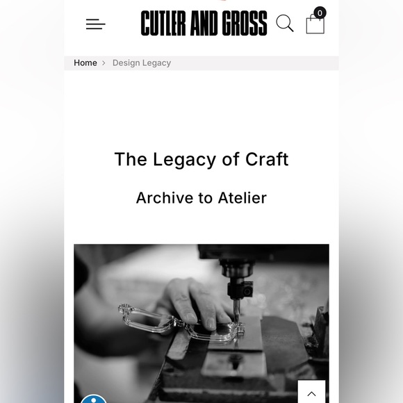 Cutler and Gross - Black cat eye sunglasses - 53-15-145 - NWT - Picture 11 of 16